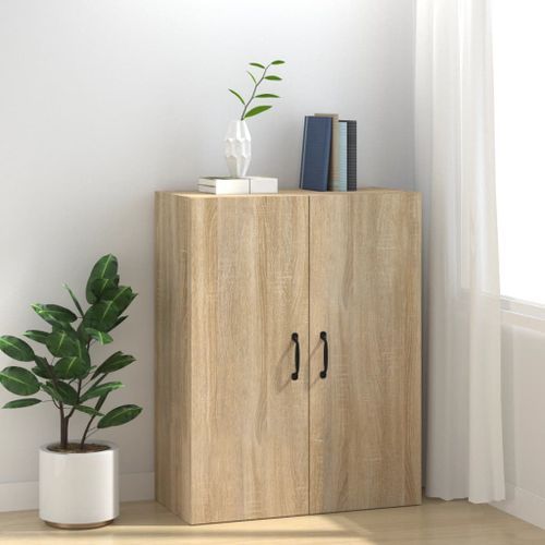 Armoire suspendue Chêne sonoma 69,5x34x90 cm Bois d'ingénierie - Photo n°3; ?>