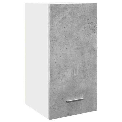 Armoire suspendue gris béton 30x31x60 cm bois d'ingénierie - Photo n°2; ?>