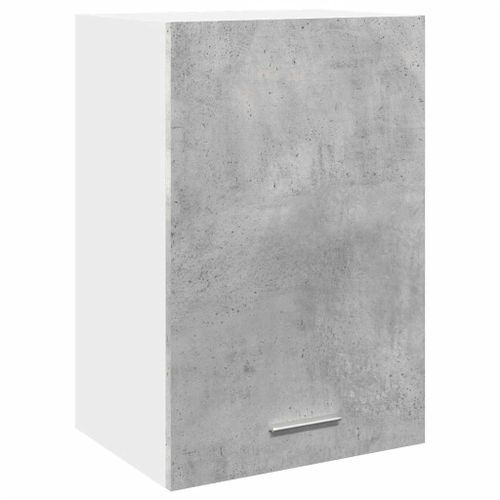 Armoire suspendue gris béton 40x31x60 cm bois d'ingénierie - Photo n°2; ?>