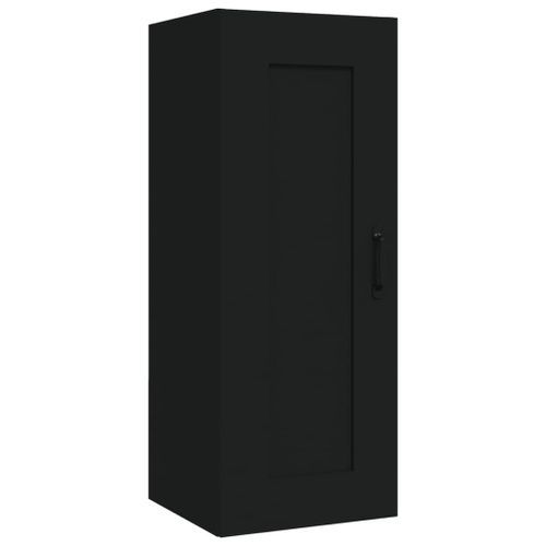 Armoire suspendue Noir 35x34x90 cm Bois d'ingénierie - Photo n°2; ?>