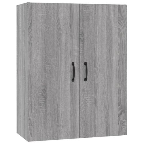 Armoire suspendue Sonoma gris 69,5x34x90 cm Bois d'ingénierie - Photo n°2; ?>