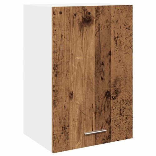 Armoire suspendue vieux bois 40x31x60 cm bois d'ingénierie - Photo n°2; ?>