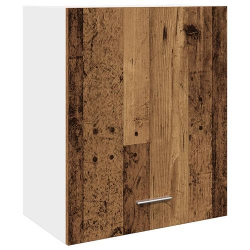 Armoire suspendue vieux bois 50x31x60 cm bois d'ingénierie - Photo n°2; ?>