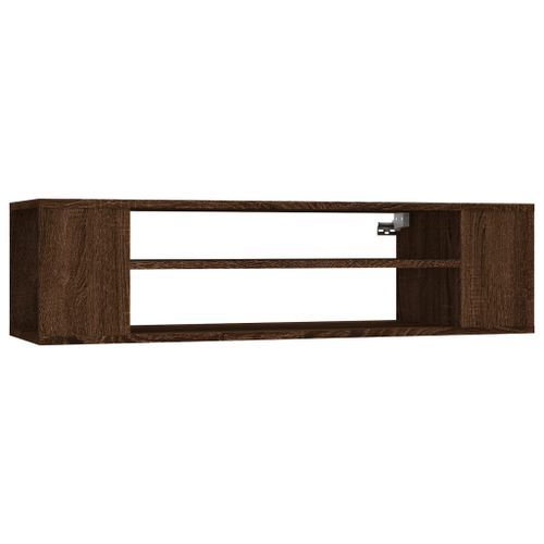 Armoire TV suspendue Chêne marron 100x30x26,5cm Bois Ingénierie - Photo n°2; ?>