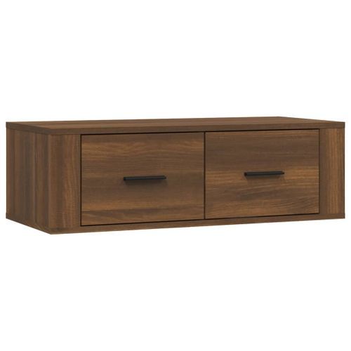 Armoire TV suspendue Chêne marron 80x36x25 cm Bois d'ingénierie - Photo n°2; ?>