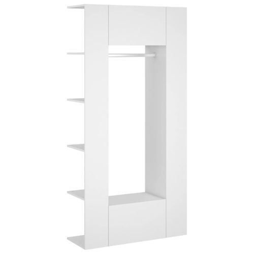 Armoires de couloir 2 pcs blanc Bois d'ingénierie - Photo n°2; ?>