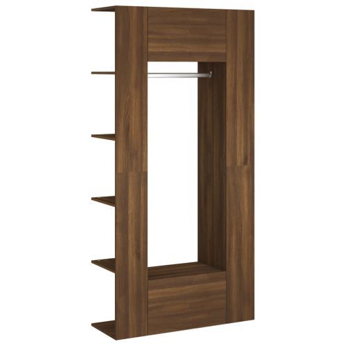 Armoires de couloir 2 pcs Chêne marron Bois d'ingénierie - Photo n°2; ?>