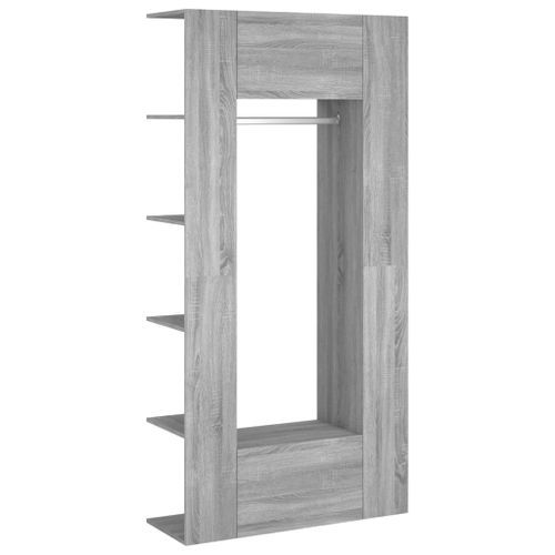 Armoires de couloir 2 pcs Sonoma gris Bois d'ingénierie - Photo n°2; ?>