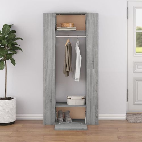 Armoires de couloir 2 pcs Sonoma gris Bois d'ingénierie - Photo n°3; ?>