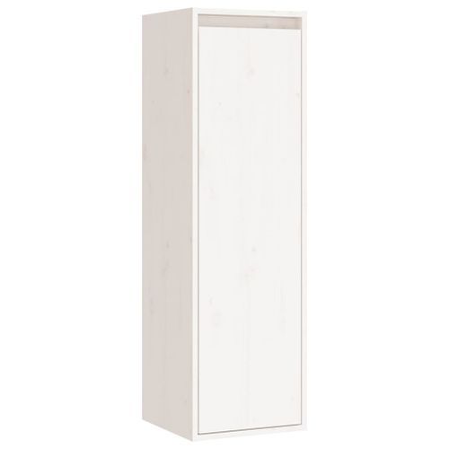 Armoires murales 2 pcs Blanc 30x30x100 cm Bois de pin massif - Photo n°3; ?>