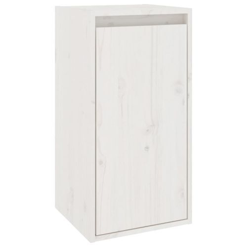 Armoires murales 2 pcs Blanc 30x30x60 cm Bois de pin massif - Photo n°3; ?>