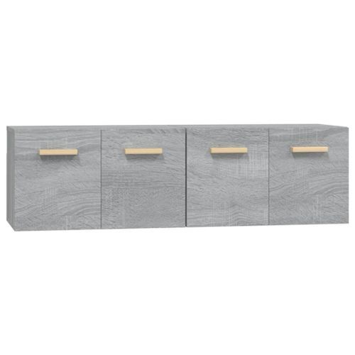 Armoires murales 2 pcs Sonoma gris 60x36,5x35 cm Bois - Photo n°2; ?>