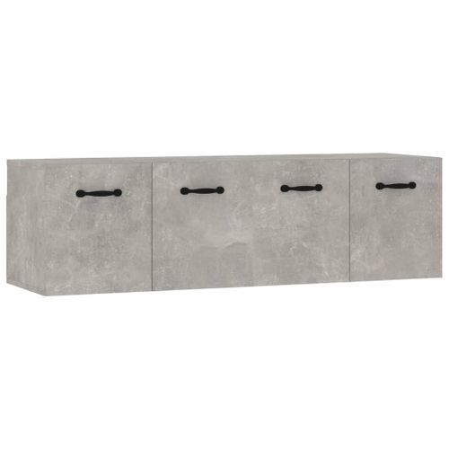 Armoires murales 2pcs Gris béton 80x35x36,5cm Bois d'ingénierie - Photo n°2; ?>