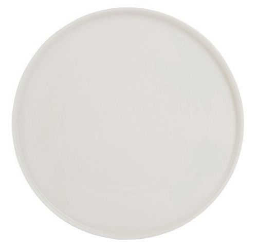 Assiette à rebord porcelaine blanche Ocel D 31 cm - Lot de 4 - Photo n°2; ?>