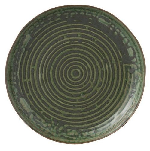 Assiette ronde porcelaine verte Verde D 30 cm - Photo n°2; ?>