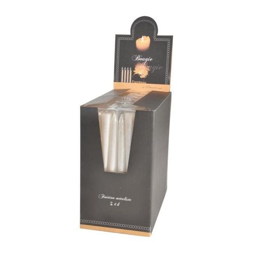 AUTOUR DE MINUIT Set de 4 bougies T-light - Ø 2,2 cm - H 25 cm - Photo n°2; ?>