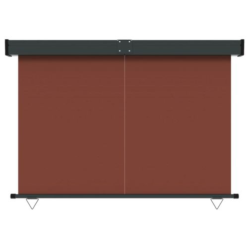 Auvent latéral de balcon 170x250 cm Marron - Photo n°3; ?>