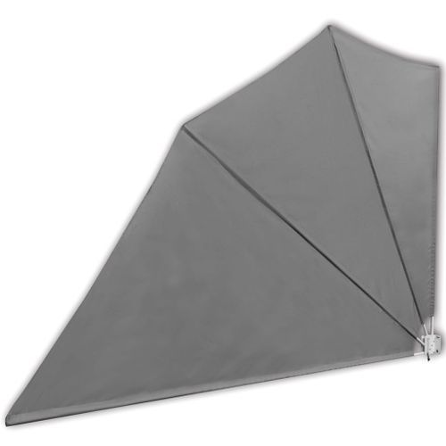 Auvent latéral pliable de balcon Gris 160 x 240 cm - Photo n°2; ?>