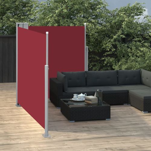 Auvent latéral rétractable 170 x 600 cm Rouge - Photo n°3; ?>