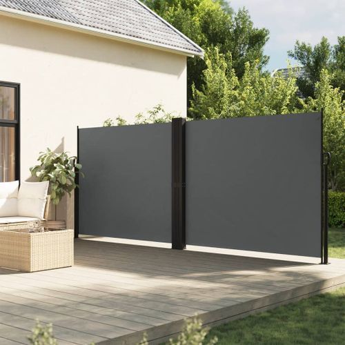 Auvent latéral rétractable anthracite 160x600 cm - Photo n°2; ?>