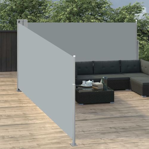 Auvent latéral rétractable Anthracite 170 x 1000 cm - Photo n°3; ?>