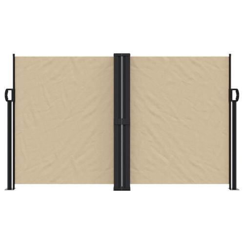 Auvent latéral rétractable beige 140x600 cm - Photo n°3; ?>