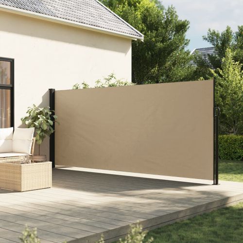 Auvent latéral rétractable beige 160x300 cm - Photo n°2; ?>