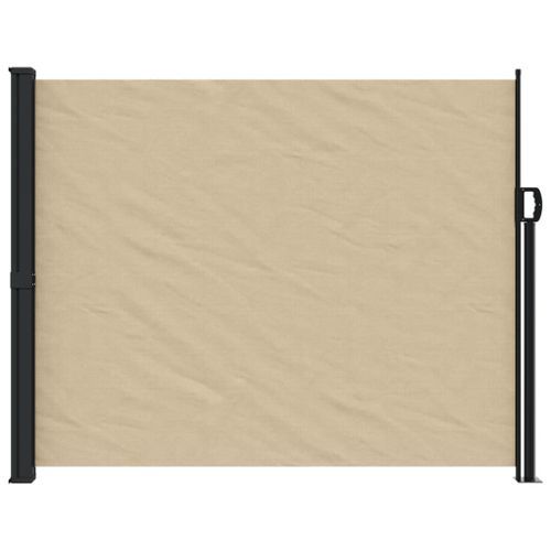 Auvent latéral rétractable beige 160x500 cm - Photo n°3; ?>