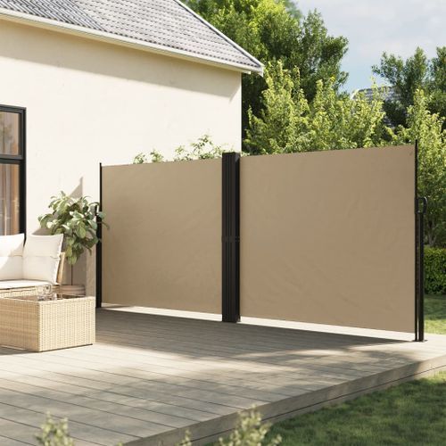 Auvent latéral rétractable beige 180x1200 cm - Photo n°2; ?>