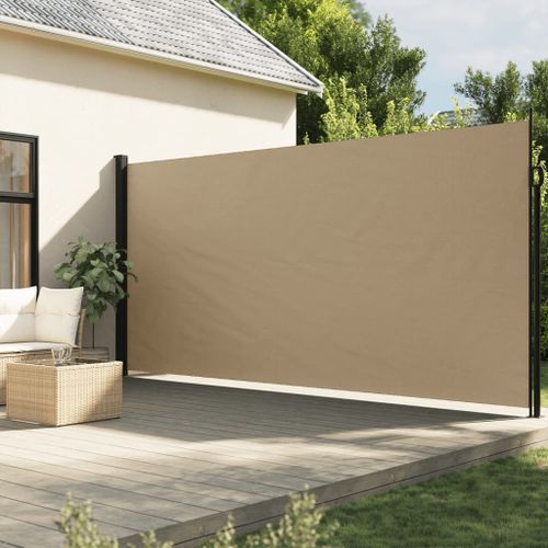 Auvent latéral rétractable beige 200x600 cm - Photo n°2; ?>