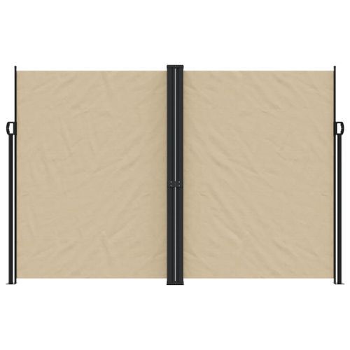 Auvent latéral rétractable beige 220x600 cm - Photo n°3; ?>