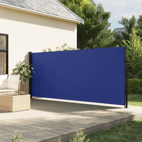 Auvent latéral rétractable bleu 160x600 cm - Photo n°2; ?>