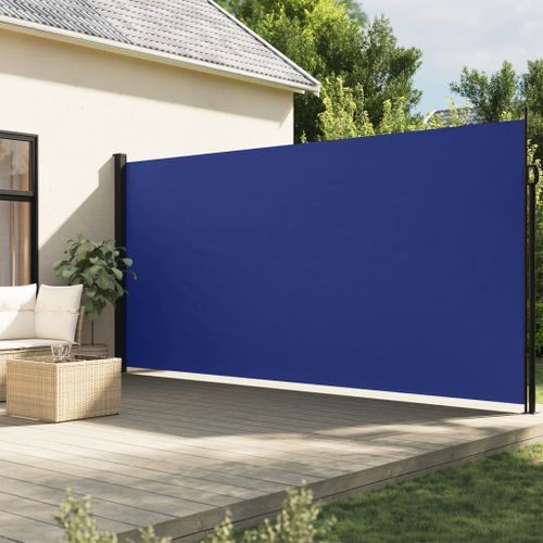 Auvent latéral rétractable bleu 200x600 cm - Photo n°2; ?>