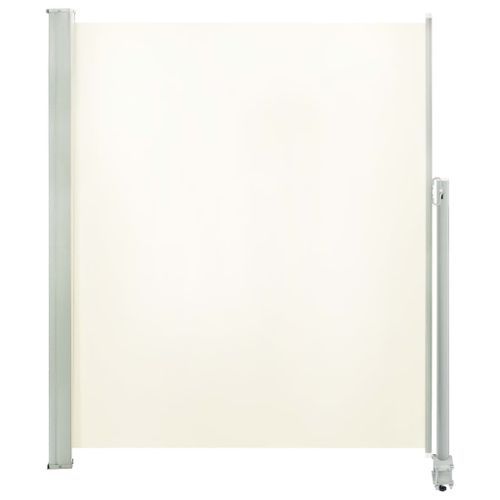 Auvent latéral rétractable de patio 160 x 300 cm Blanc cassé - Photo n°2; ?>