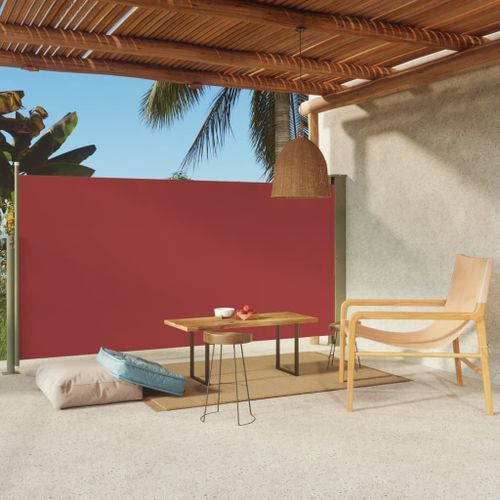 Auvent latéral rétractable de patio 160x300 cm Rouge 2 - Photo n°2; ?>