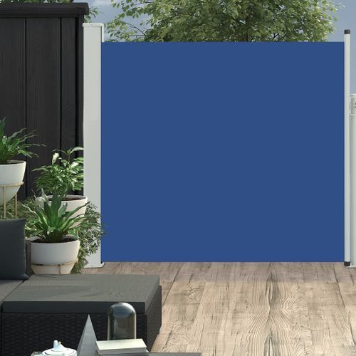 Auvent latéral rétractable de patio 170x300 cm Bleu 2 - Photo n°2; ?>