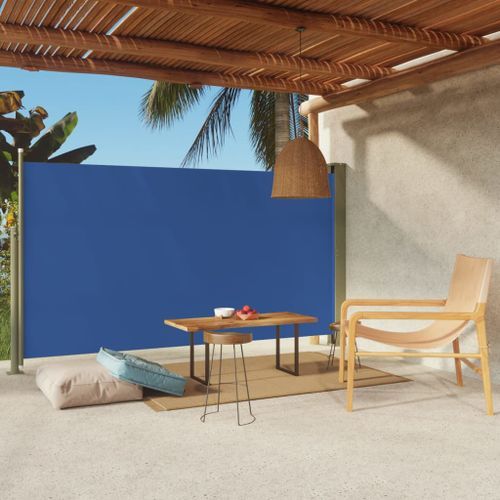 Auvent latéral rétractable de patio 170x300 cm Bleu - Photo n°2; ?>