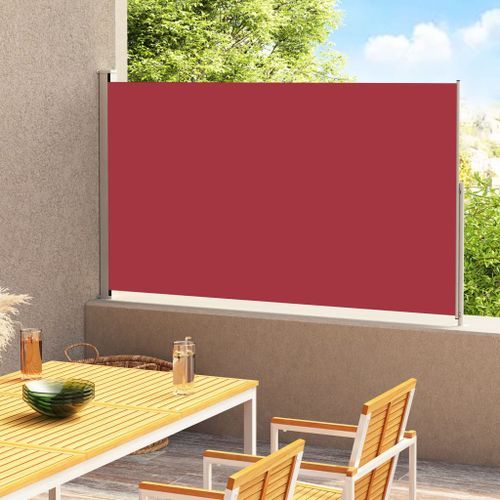 Auvent latéral rétractable de patio 180x300 cm Rouge 2 - Photo n°2; ?>