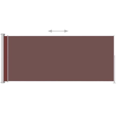 Auvent latéral rétractable de patio 180x500 cm Marron 2 - Photo n°3; ?>