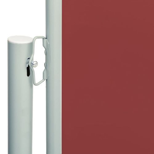 Auvent latéral rétractable de patio 220x600 cm Rouge - Photo n°3; ?>