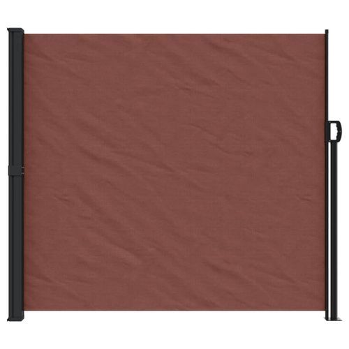 Auvent latéral rétractable marron 180x500 cm - Photo n°3; ?>