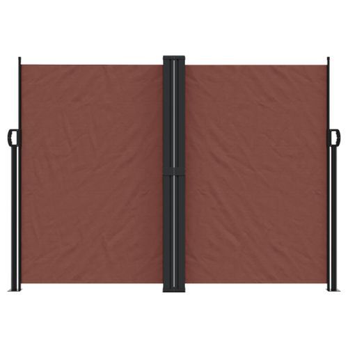 Auvent latéral rétractable marron 180x600 cm - Photo n°3; ?>