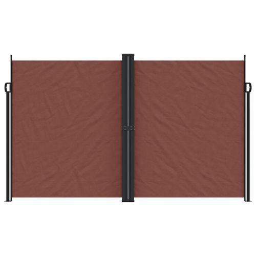 Auvent latéral rétractable marron 200x600 cm - Photo n°3; ?>