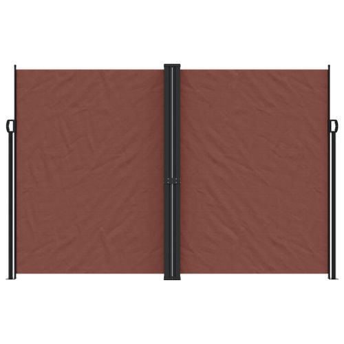 Auvent latéral rétractable marron 220x600 cm - Photo n°3; ?>