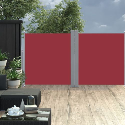 Auvent latéral rétractable Rouge 120 x 600 cm - Photo n°2; ?>