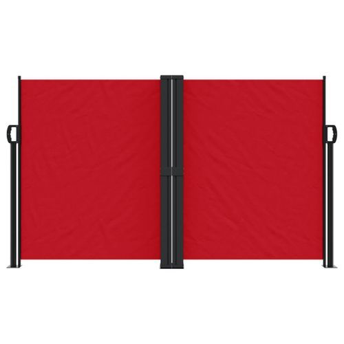 Auvent latéral rétractable rouge 140x600 cm - Photo n°3; ?>