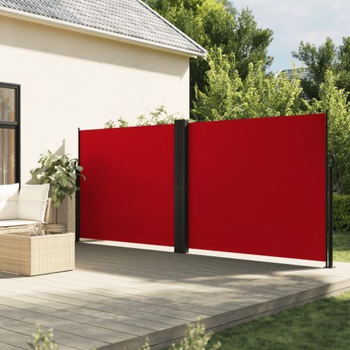 Auvent latéral rétractable rouge 160x1200 cm - Photo n°2; ?>