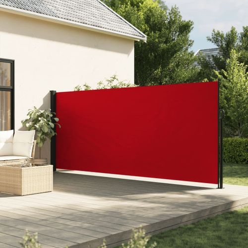 Auvent latéral rétractable rouge 160x300 cm - Photo n°2; ?>