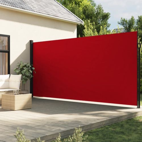 Auvent latéral rétractable rouge 200x500 cm - Photo n°2; ?>