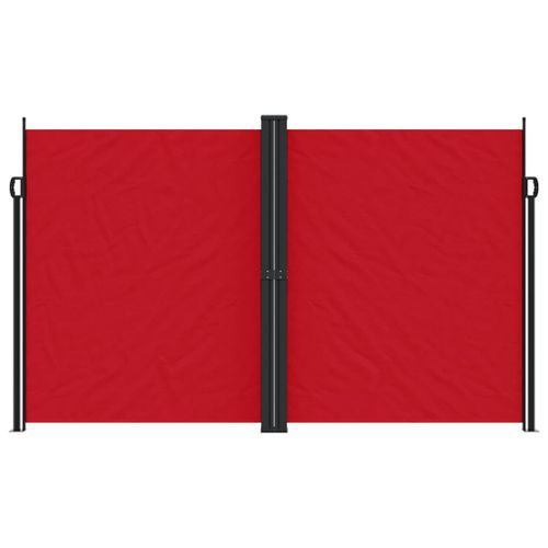 Auvent latéral rétractable rouge 200x600 cm - Photo n°3; ?>